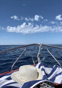 The view from a boat deck