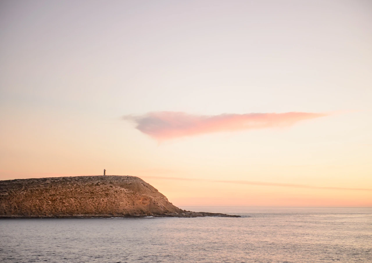 West Cape light house sunset