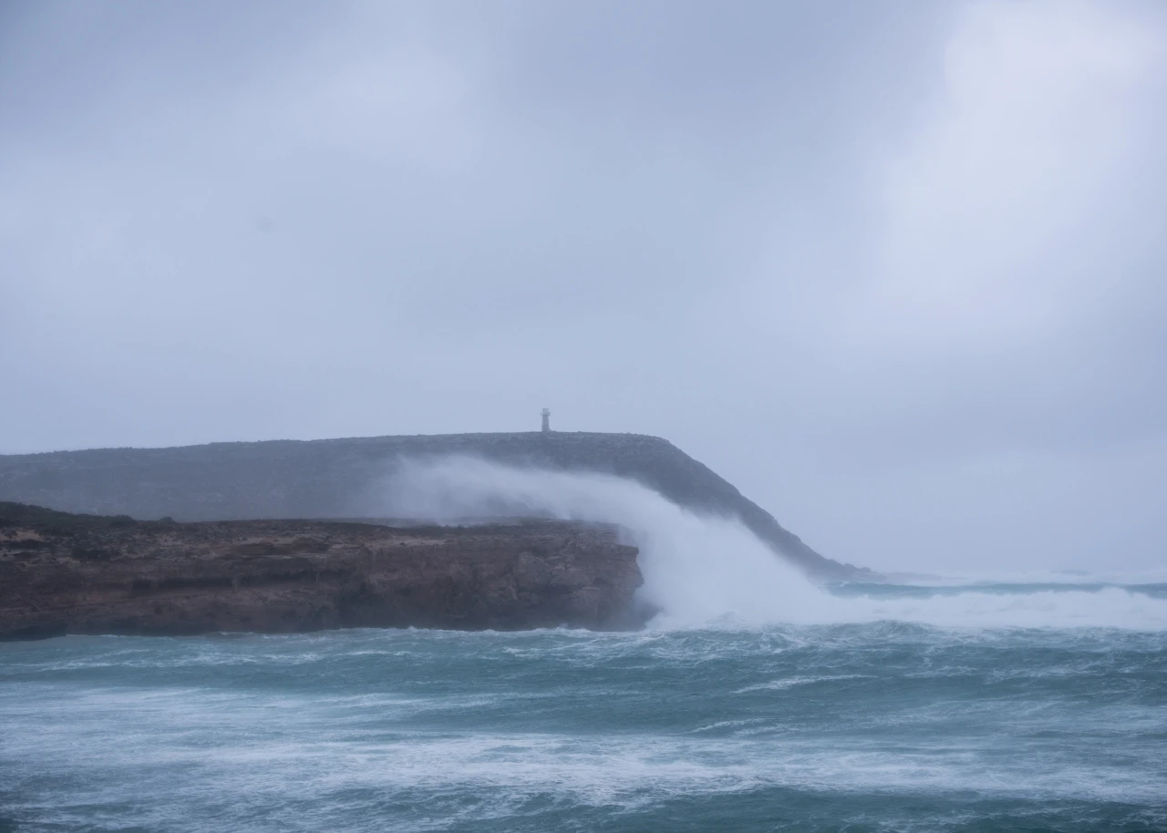 West Cape in the big storm