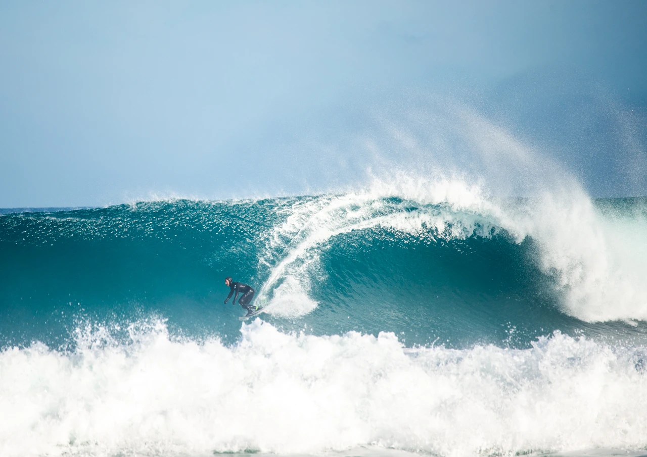 Waves and surfer