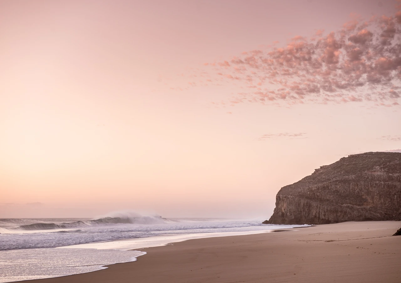Ethels beach and pink clouds Ethels beach and a pink sunset