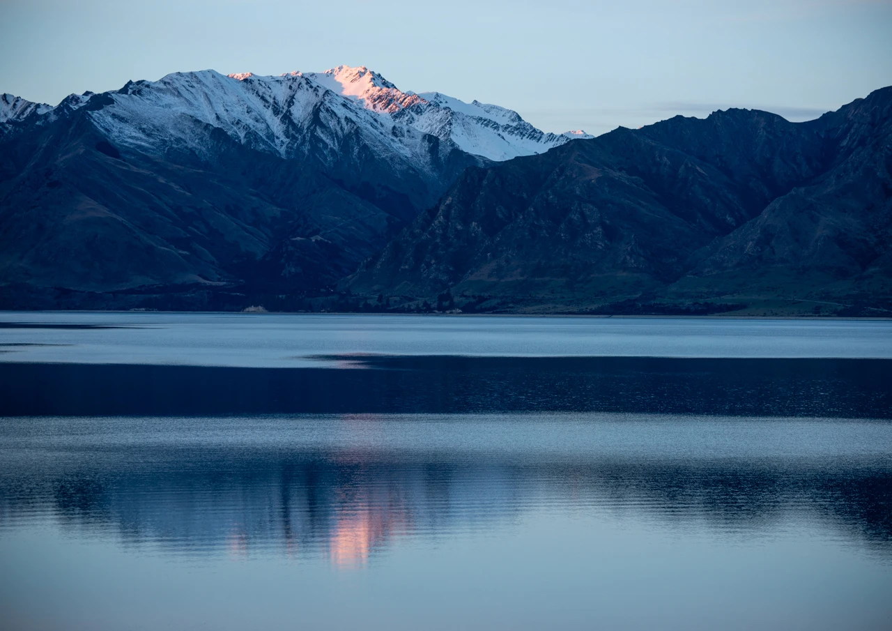 Lake in New Zealand southland Blue lake in Southland New Zealand
