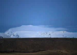 Mist over the cool blue mountains