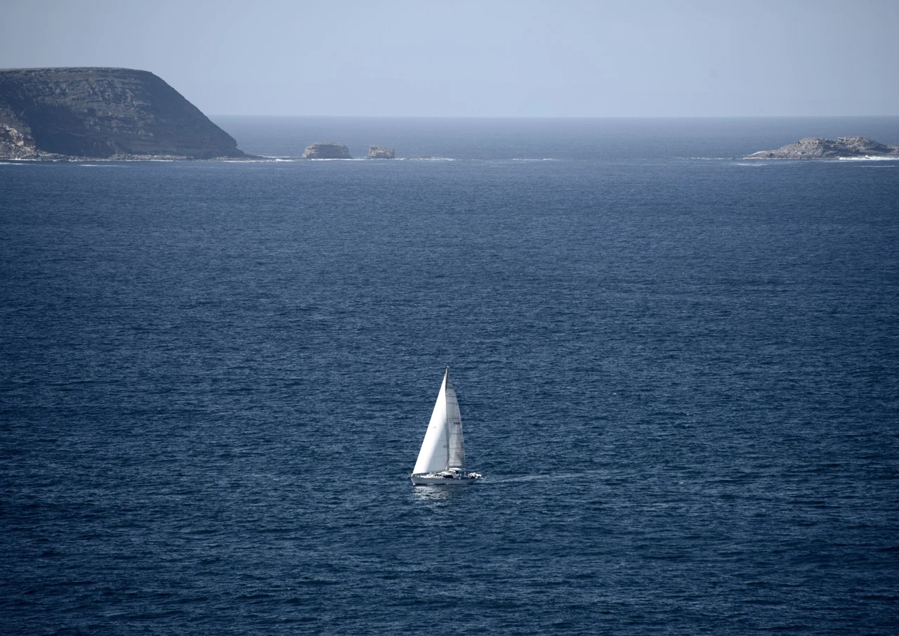 Yacht in the summertime Yacht in the summertime