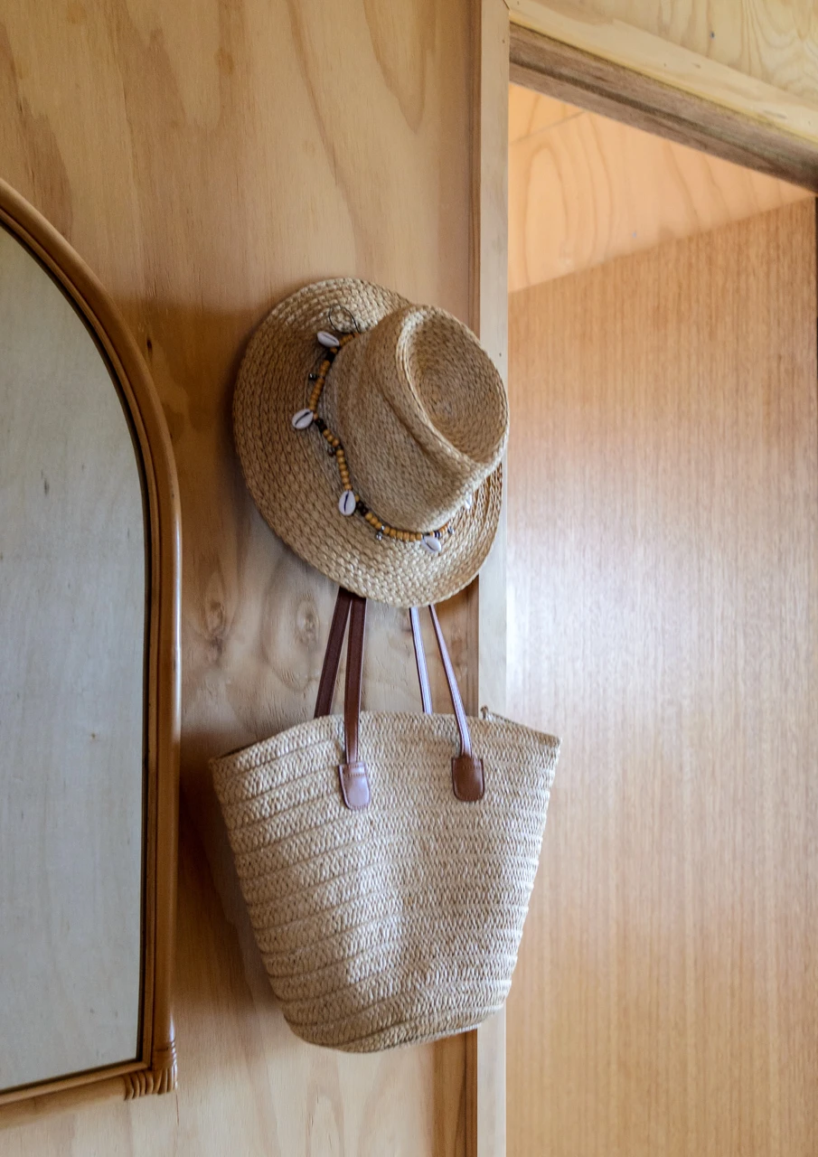 Hats to hang up Sun hats hang up at the holiday house