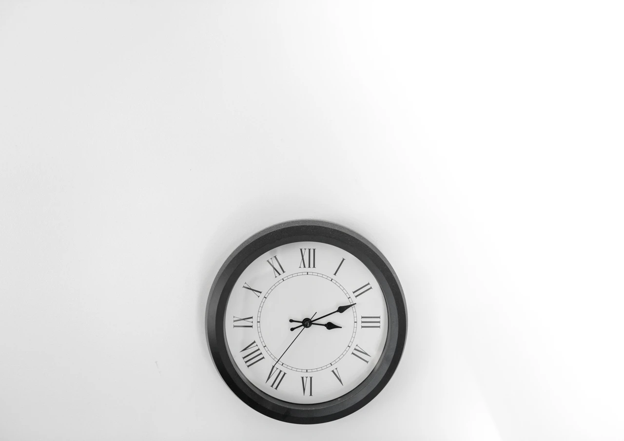 Clock Clock on a white wall
