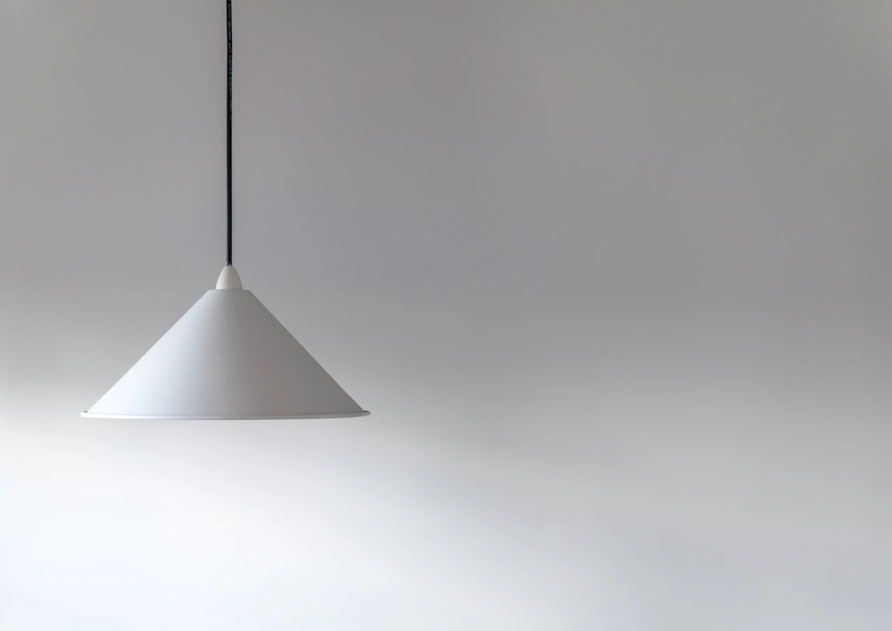 White light shade Lamp on a white back ground