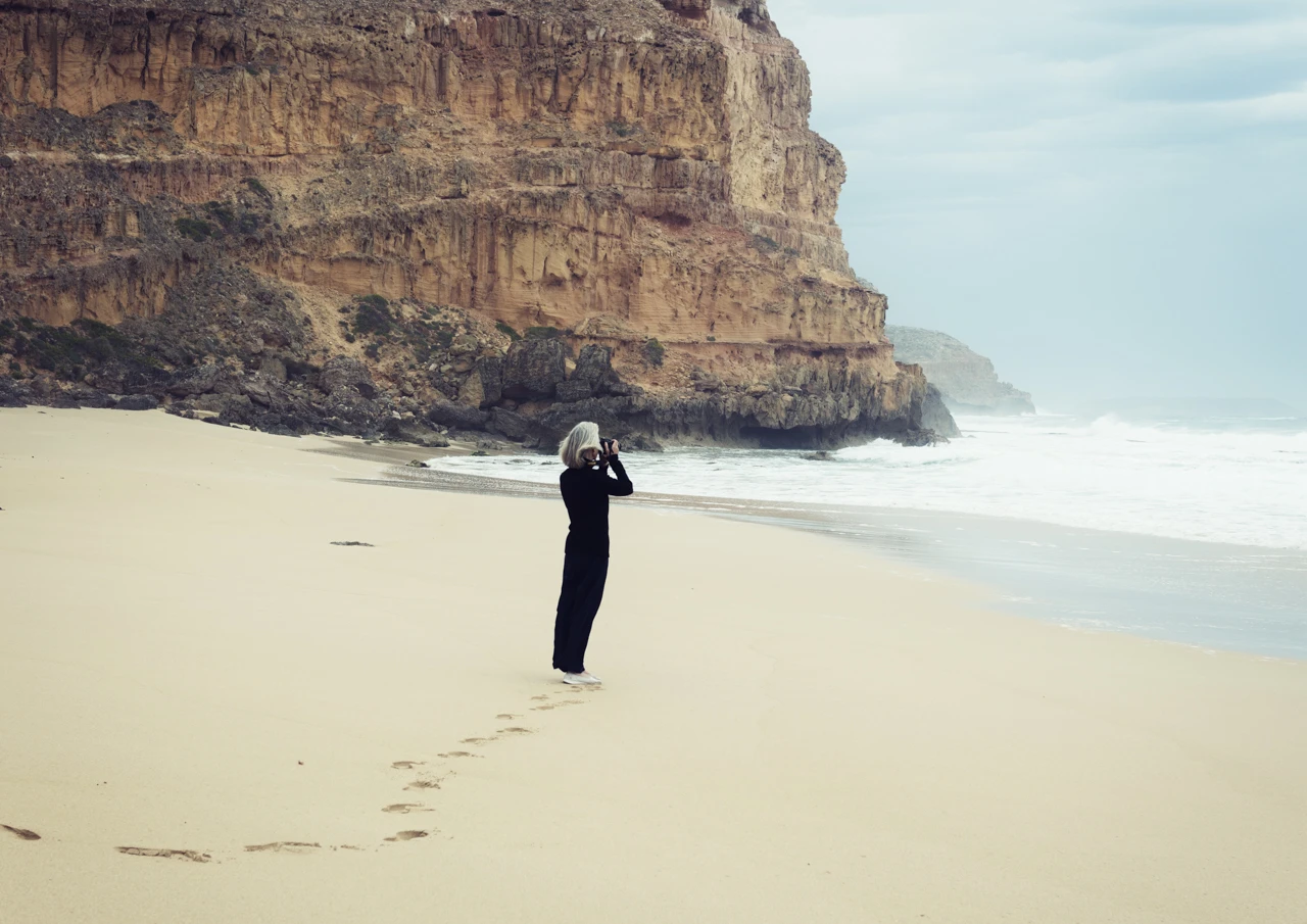 At Ethels beach Yorke Peninsula taking photos At Ethels beach taking photographs