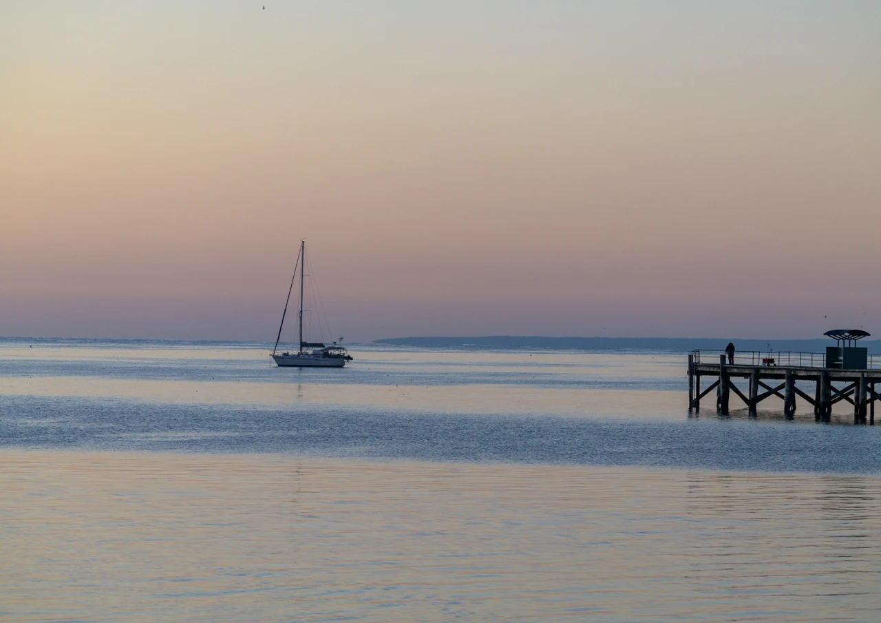 Sunset at Marion Bay jetty