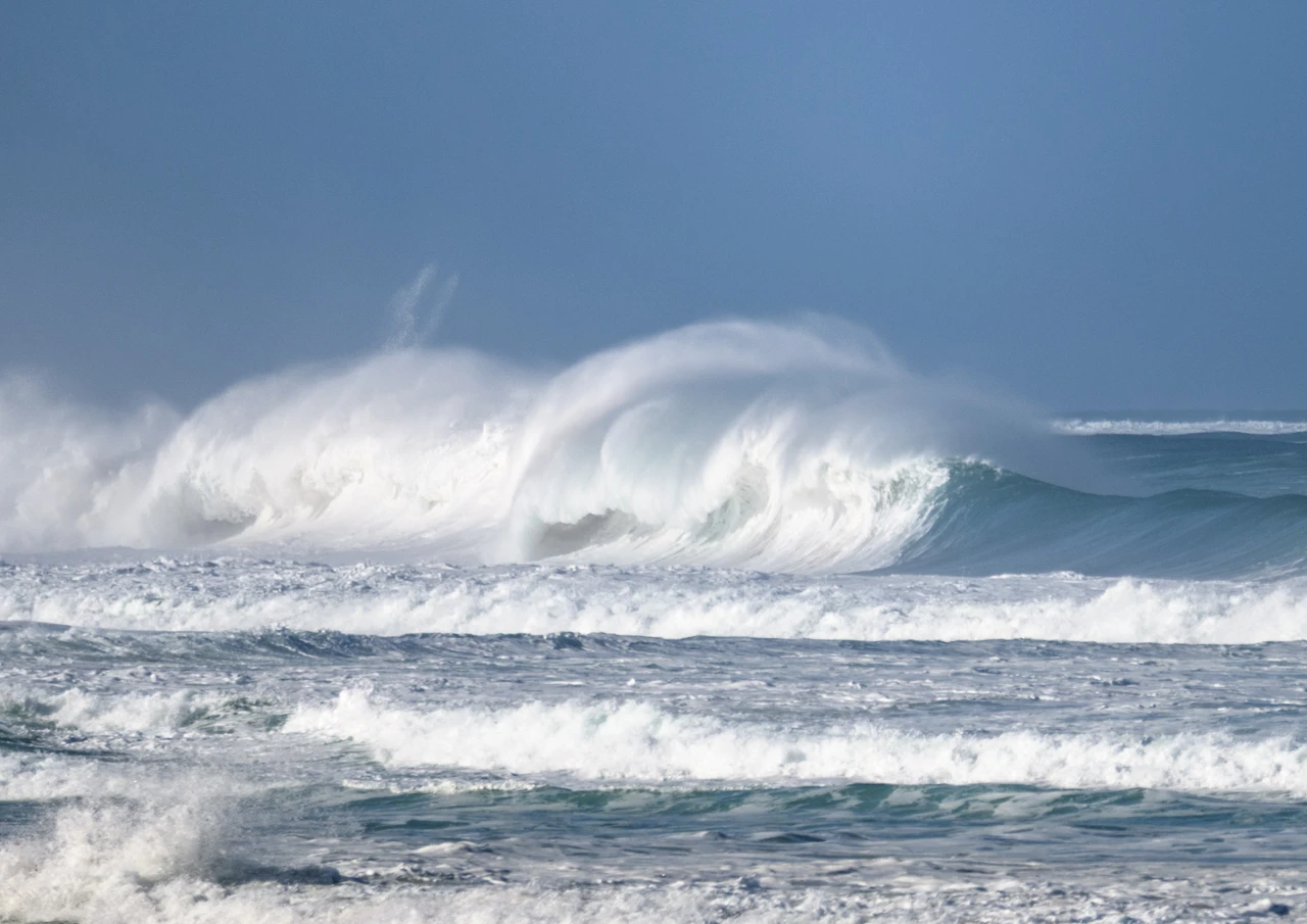 Artistic wave at West cape beach Yorke Peninsula