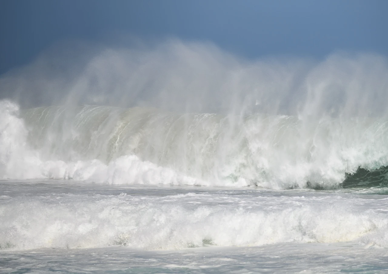 Waves rolling in to shore, Ethel beach Yorke Peninsula Waves keep rolling in A high energy beach West cape Yorke peninsula