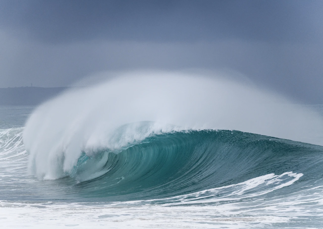 The surge of the ocean wave West Cape Yorke Peninsula Ocean wave West Cape Yorke Peninsula