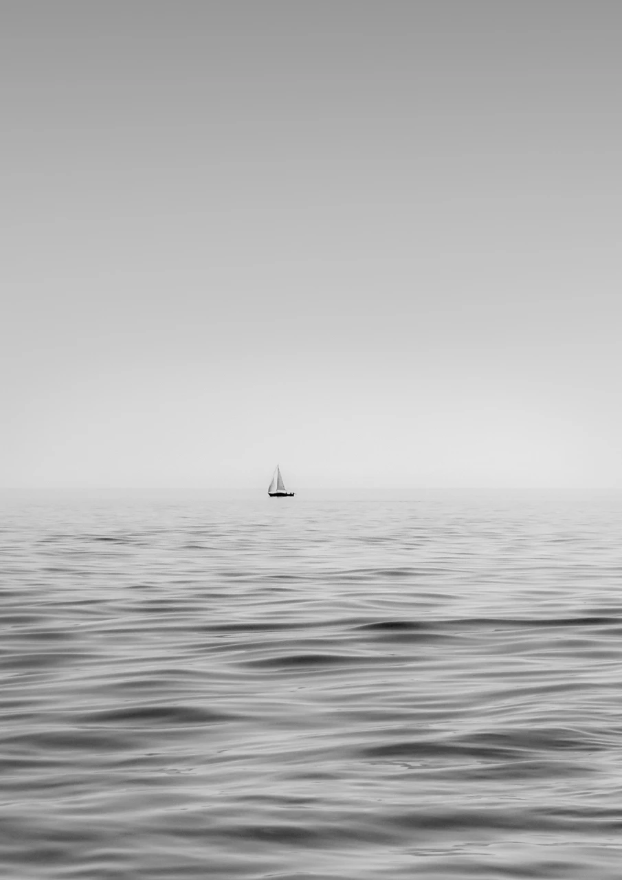 Tiny yacht at Port Noarlunga South Australia
