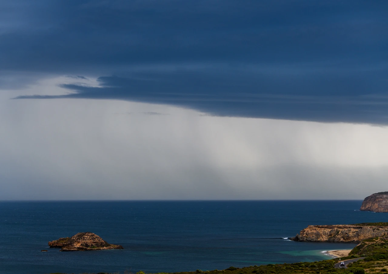 Innes National Park and stormy clouds on the horizon