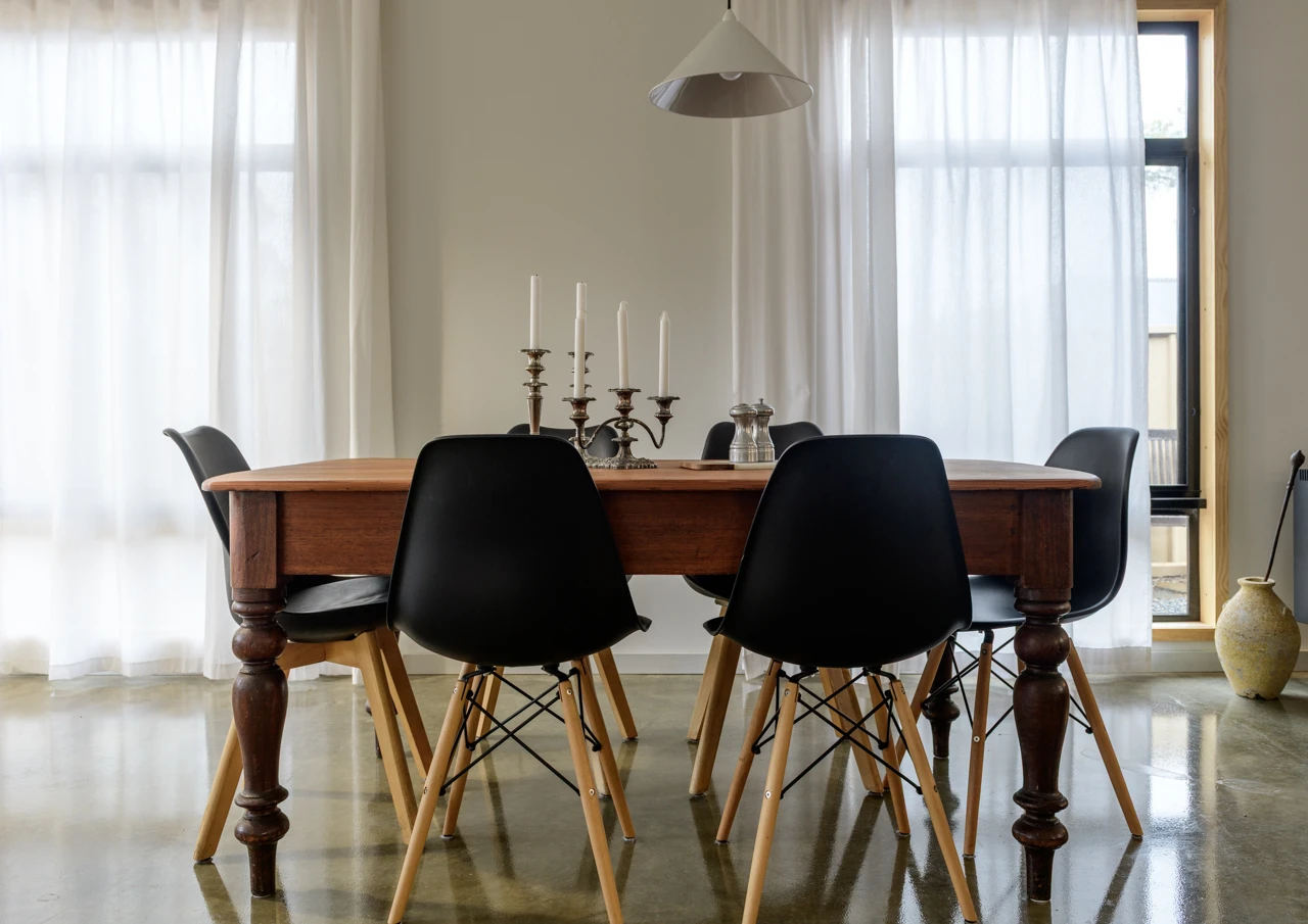 Dining room and candelabra