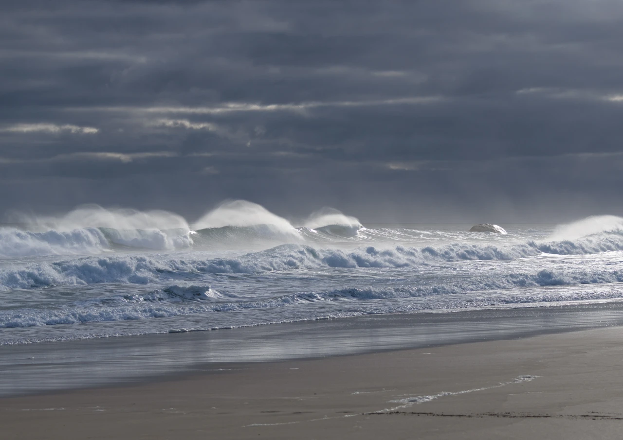 West Cape in rough seas